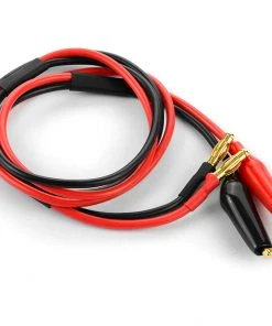 Hudy Cable 600mm with 4mm Banana Plugs & Crocodile Clips