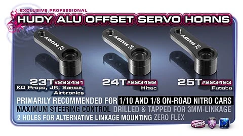 Hudy Alu Servo Horn - Futaba - Offset - 25T - V2 4 Hudy Alu Servo Horn - Futaba - Offset - 25T - V2 - Image 2
