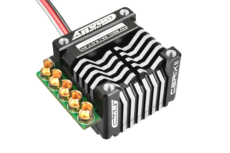 Team Corally Cerix II RS-160 "Racing Factory" 2-3S ESC For Sensored And Sensorless Motors - 160A: Black / Red 10 Team Corally Cerix II RS-160 "Racing Factory" 2-3S ESC For Sensored And Sensorless Motors - 160A: Black / Red - Image 8