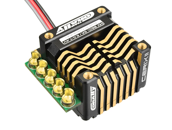 Team Corally Cerix II RS-160 "Racing Factory" 2-3S ESC For Sensored And Sensorless Motors - 160A: Black / Red 11 Team Corally Cerix II RS-160 "Racing Factory" 2-3S ESC For Sensored And Sensorless Motors - 160A: Black / Red - Image 9