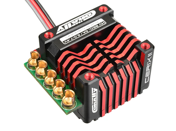 Team Corally Cerix II RS-160 "Racing Factory" 2-3S ESC For Sensored And Sensorless Motors - 160A: Black / Red 9 Team Corally Cerix II RS-160 "Racing Factory" 2-3S ESC For Sensored And Sensorless Motors - 160A: Black / Red - Image 7