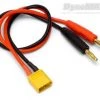 DynoMAX Charge Lead XT60 with 4mm banana connectors