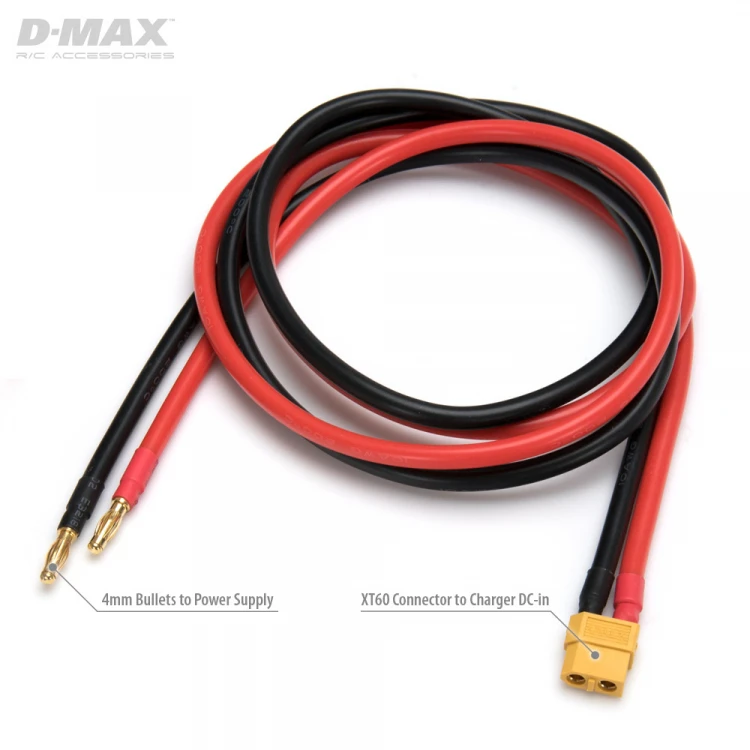 DynoMAX XT60 IDST DC Input Leads with Battery Clips & 4mm 1m 8 DynoMAX XT60 IDST DC Input Leads with Battery Clips & 4mm 1m - Image 6