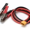 DynoMAX XT60 DC Input Leads with Lead-Battery Alligator Clips 610mm -RC Pulse Garage Store B9708 1