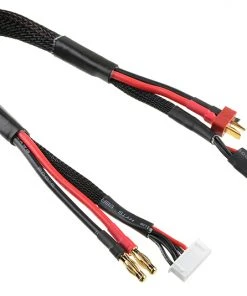 Team Corally Charge/Balance Lead T-Plug 4S Charger 6S XH Connector 4S XH Connector 14 AWG ULTRA V+ Silicone Wire 30cm (1)