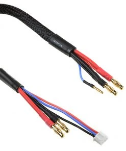 Team Corally Charge/Balance Lead 4mm Bullit Connector 2S Charger 2S XH Connector 2mm Bullit Connector 14 AWG ULTRA V+ Silicone Wire 30cm (1)