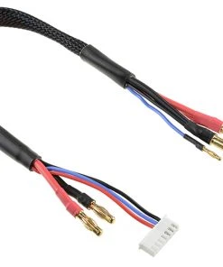 Team Corally Charge/Balance Lead 5mm Bullit Connector 2S Charger 6S XH Connector 2mm Bullit Connector 14 AWG ULTRA V+ Silicone Wire 30cm (1)