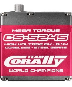 Team Corally CS-5245 HV Ultra High Torque Servo HV Coreless Motor - Steel Gears - Ball Beared - Full Alloy Case - 0.10s/46.9 kg -RC Pulse Garage Store C 52005 D3