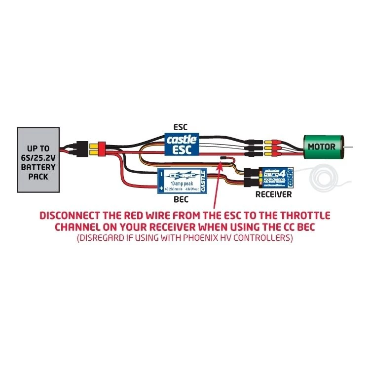 Castle BEC 10A Peak - 25V - 4.8-9v SBEC 4 Castle BEC 10A Peak - 25V - 4.8-9v SBEC - Image 2