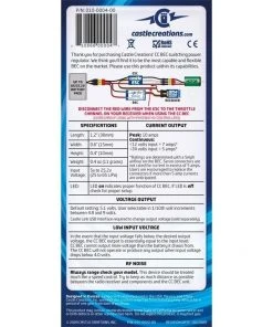 Castle BEC 10A Peak - 25V - 4.8-9v SBEC 9 Castle BEC 10A Peak - 25V - 4.8-9v SBEC -RC Pulse Garage Store CC010 0004 00 7