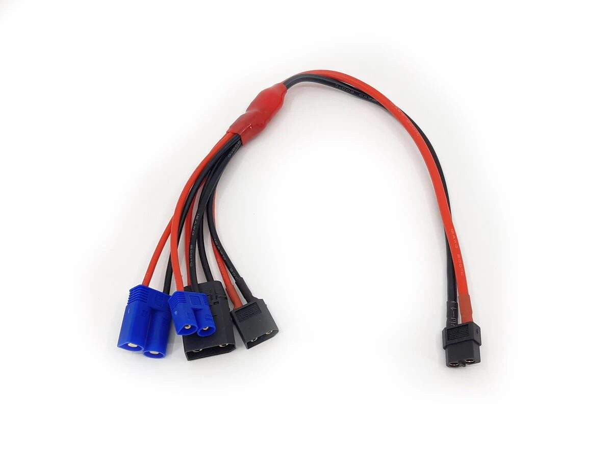 Halko 30cm Charging Cable For Batteries With XT- and EC- Connectors: 4mm Bullet 4 Halko 30cm Charging Cable For Batteries With XT- and EC- Connectors: 4mm Bullet - Image 2
