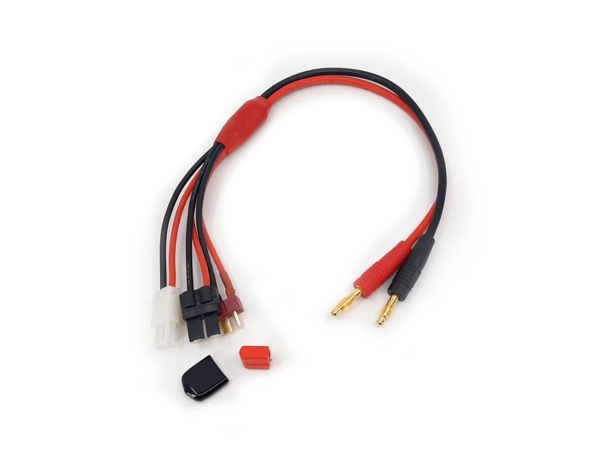 Halko 30cm Charging Cable For Batteries With Deans - Tamiya - TRX Connectors: 4mm Bullet 4 Halko 30cm Charging Cable For Batteries With Deans - Tamiya - TRX Connectors: 4mm Bullet - Image 2