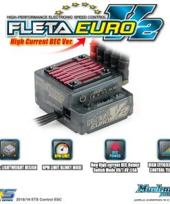 Muchmore FLETA Euro V2 Brushless ESC [High Current BEC Ver.] (ETS) -RC Pulse Garage Store ME FLEV2Hx