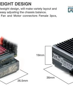 Muchmore FLETA Euro V2 Brushless ESC [High Current BEC Ver.] (ETS) -RC Pulse Garage Store ME FLEV2Hxxxxx