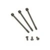 Muchmore Fleta ZX V2 V2 Case & Timing cap Aluminum Screws Gun Metal 6pcs -RC Pulse Garage Store MR FZV2ASG54
