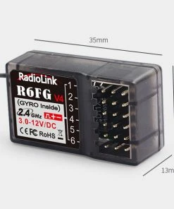 Radiolink R6FG v4 Receiver (Gyro incl.) -RC Pulse Garage Store RC6FG measurements