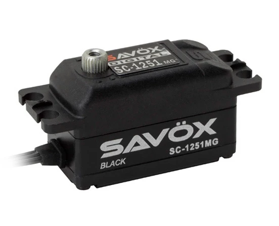 Savöx SC-1251MG Servo 9Kg 0,09s Coreless Black Edition Low 3 Savöx SC-1251MG Servo 9Kg 0,09s Coreless Black Edition Low