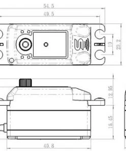 Savöx SC-1251MG Servo 9Kg 0,09s Coreless Black Edition Low 8 Savöx SC-1251MG Servo 9Kg 0,09s Coreless Black Edition Low -RC Pulse Garage Store SAV SC1251MGBE 7